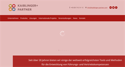 Desktop Screenshot of kaiblinger-partner.com